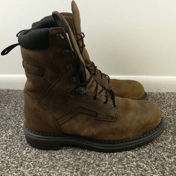 Red Wing Mens Sz 10.5 H Extra Wide 4414 Leather Steel Toe Waterproof Work Boots - Picture 1 of 9